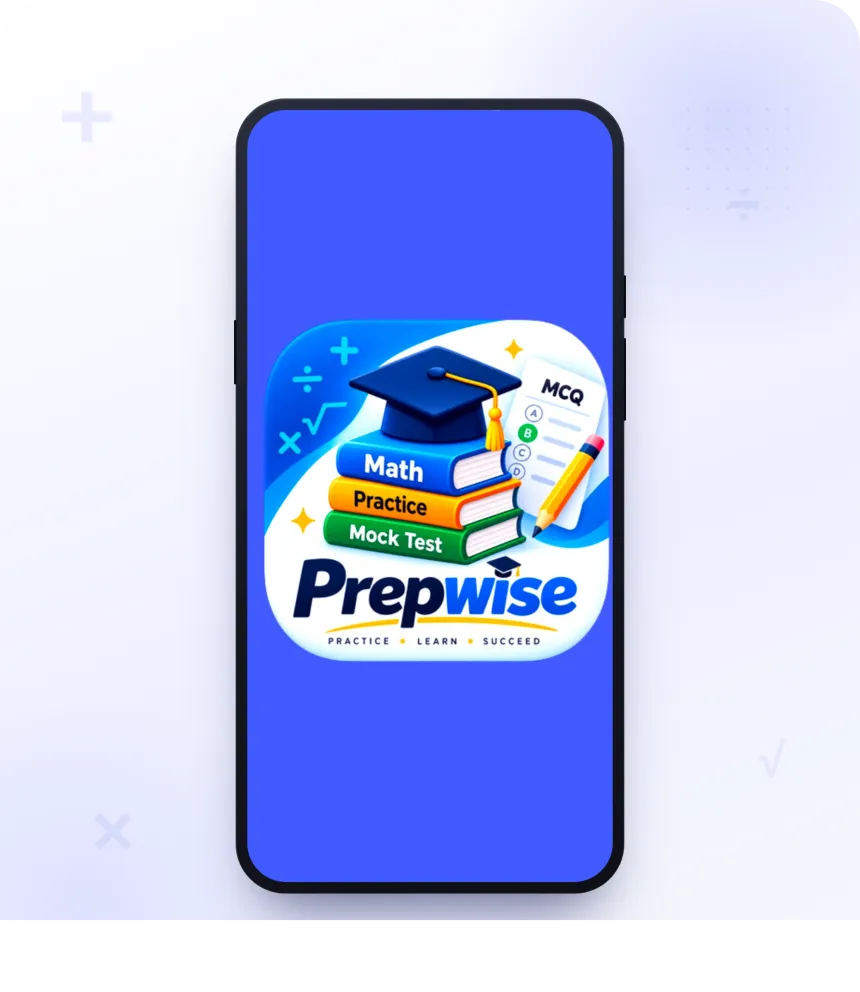 Prepwise app welcome screen showing the Prepwise logo and the tagline Practice, Learn, Succeed
